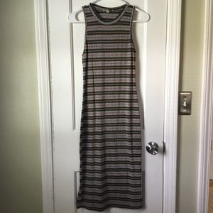 Striped midi dress